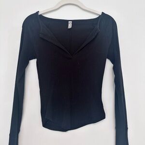 free people black long sleeve (size XS)